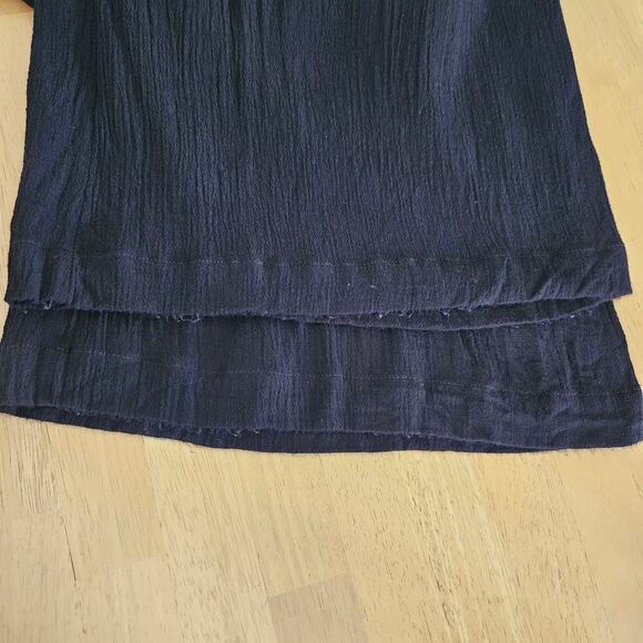 MAEVE Sienna Jumpsuit Wide Leg Side Tie Square Neck Zip Black Sz 14 - Picture 11 of 14